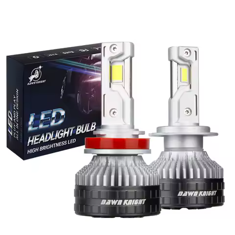 DAWNKNIGHT K9C Pro H7 H4 H11 Led Lamp Bigger Copper Tube Led Lights H1 HB3 9005 HB4 9006 12V For Car Led Headlight Bulb