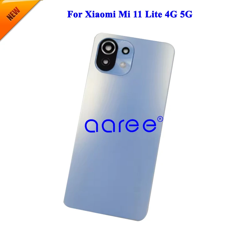 Grade AAA Back Cover Housing With Camera lens For Xiaomi Mi 11 Lite 4G  5G Back Housing Back Cover Door with Adhesive image 3