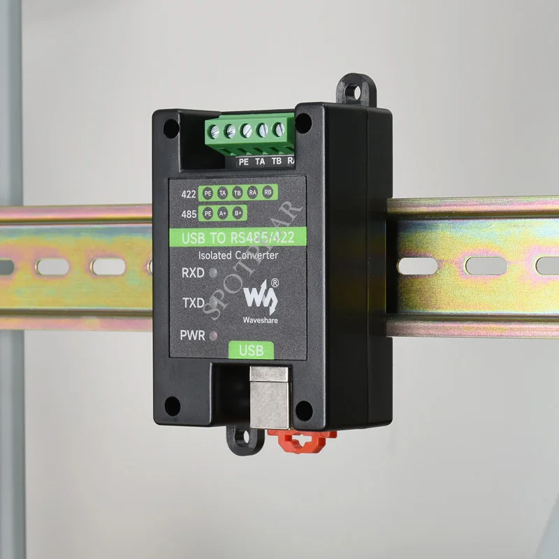 

Industrial Grade Isolated Converter Module USB to RS485/422 Multiple Protection support Wall-Mount / Rail-Mount