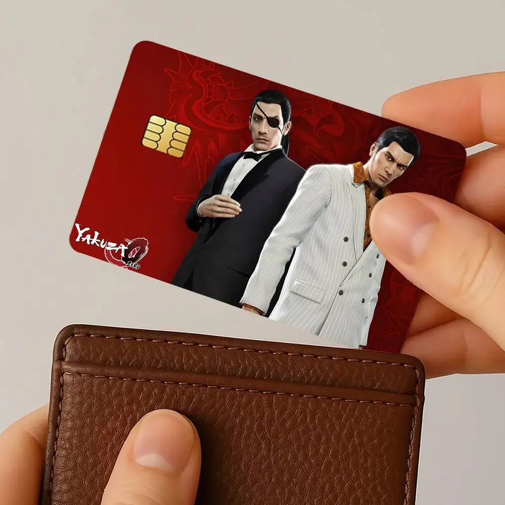 Game Y-Yakuza Z-0-S Credit Card Stickers Skin for Bank Debit Decorative Protection 4PCS Decal Anti-scratch Waterproof