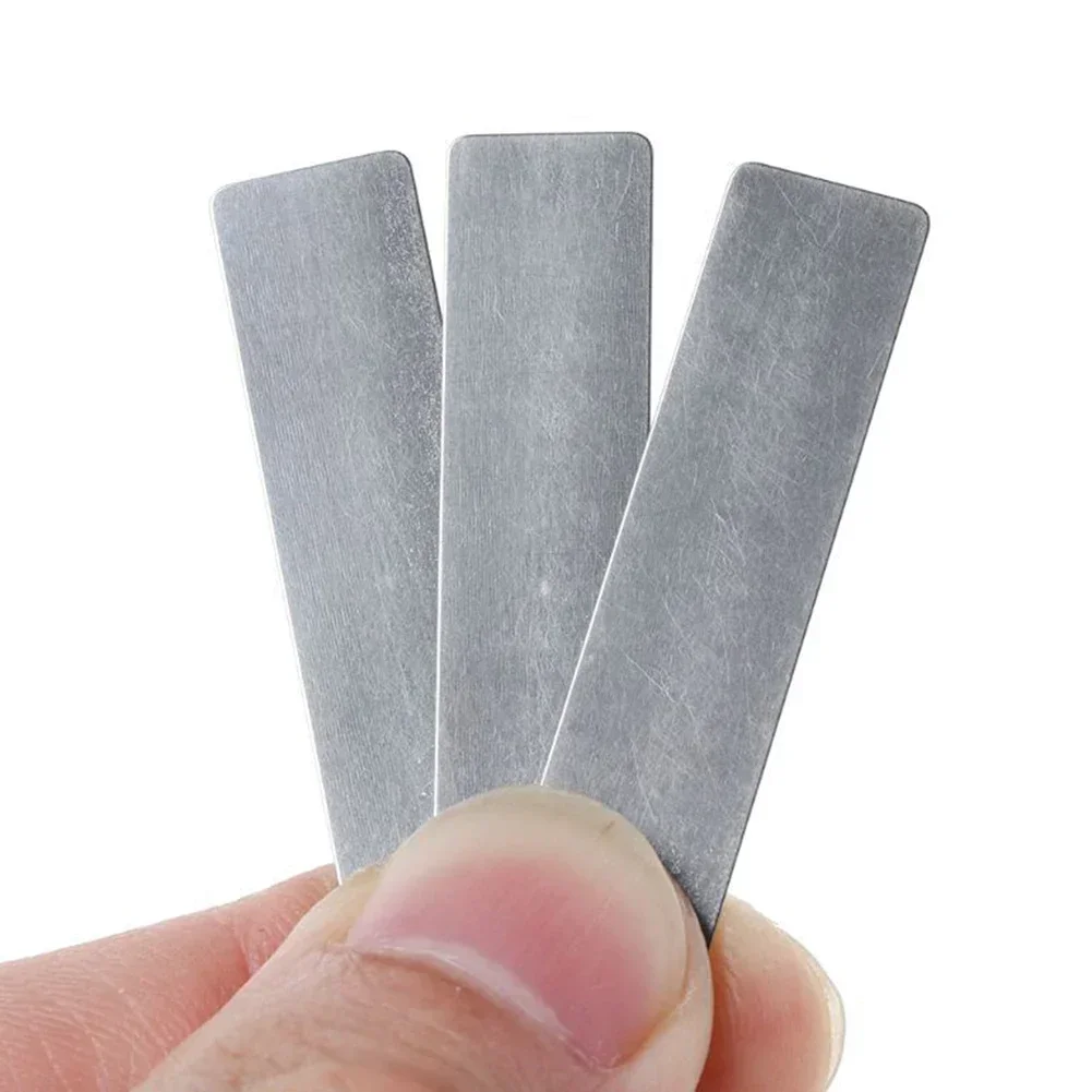 10Pcs Piston Compressor Valve Plate High Quality Reed Plate Steel Shrapnel Spacer Air Compressor Spare Parts Silver