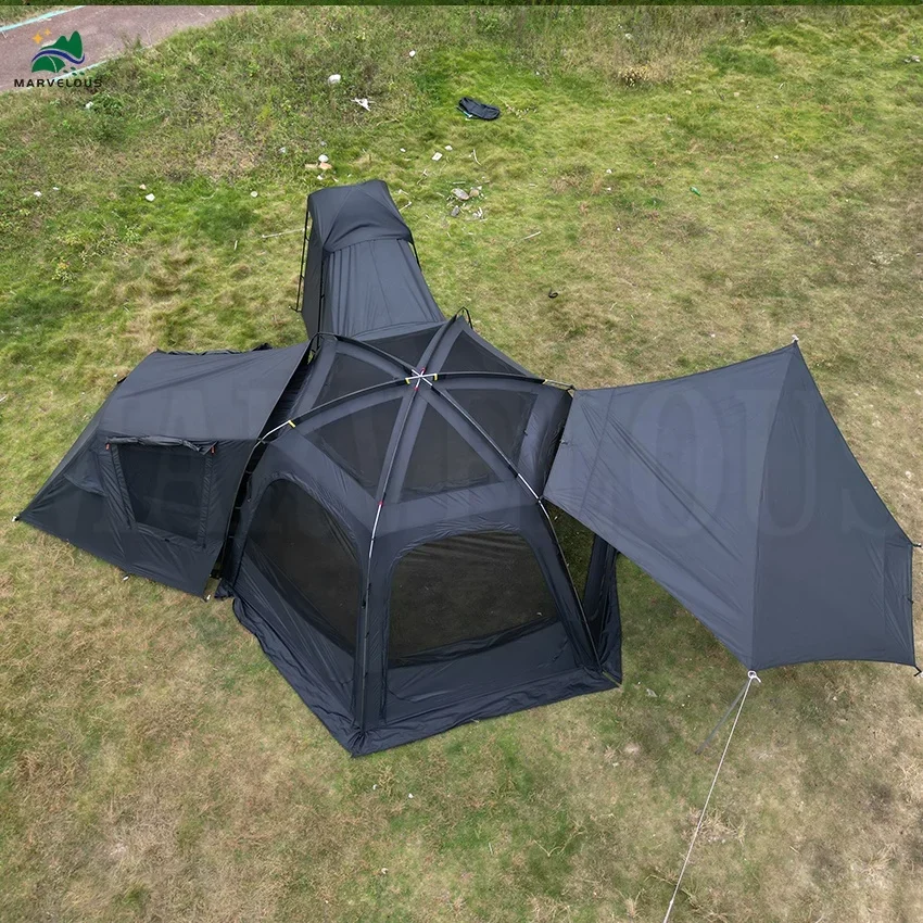 High quality waterproof glamping tents for sale camping hiking new materials dome tent