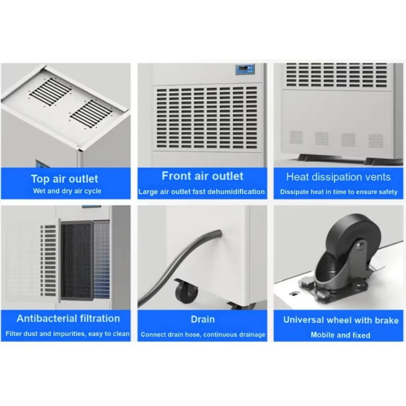 Drying Equipment China Wholesale Industrial Commercial Air Moisture Removal Dehumidifier view 5