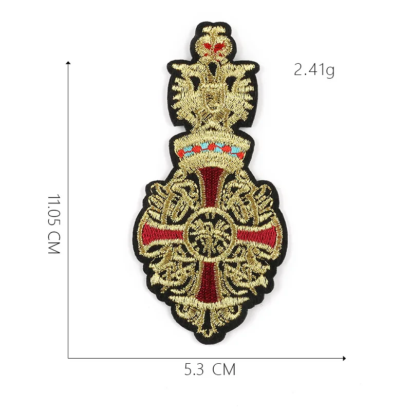 9Pcs/set Crown pattern Ironing Embroidered Patch DIY Clothes T-Shirt Sew Denim Backpack Fashion medal  badge Decoration