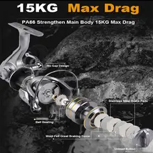 High Speed Double Spool Spinning Reel for Saltwater and Carp Fishing #2