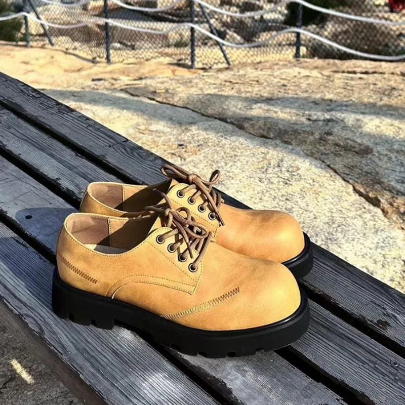 

New Womens Shoes Classic Luxury Genuine Leather Derby Shoes for Woman Handmade Platform Casual Shoe Designer Shoes Zapatos Mujer