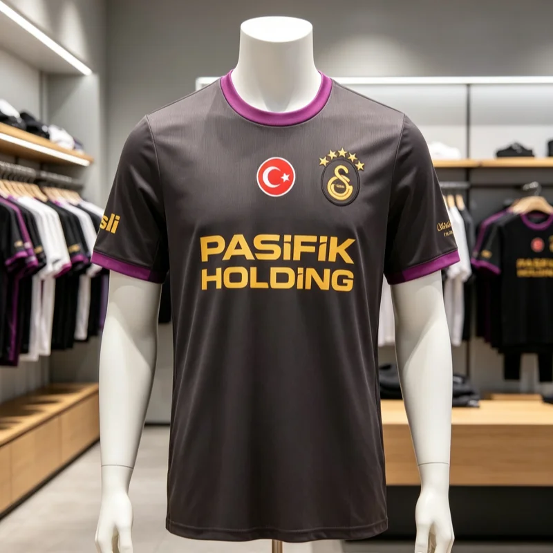 26-27New Galatasaray Niche Fan Customized Casual Sports Fast Drying Breathable 3D Printed T-shirt for Family and Children's Wear