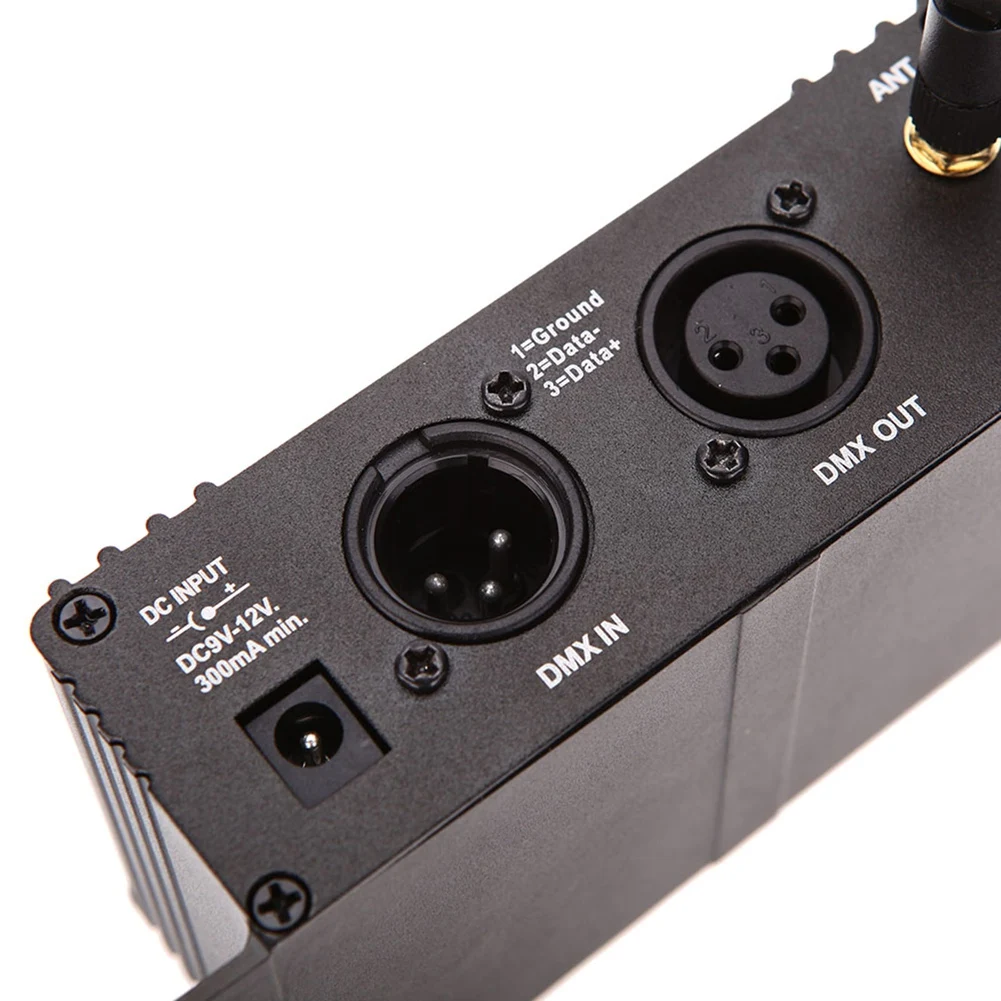AB02 2.4G Wireless DMX 512 Controller Transmitter Receiver LCD Display Power Adjustable Repeater Lighting Controller