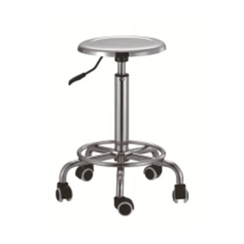 Portable Stainless Steel Lifting Round Stool For Hospital Use With High Quality