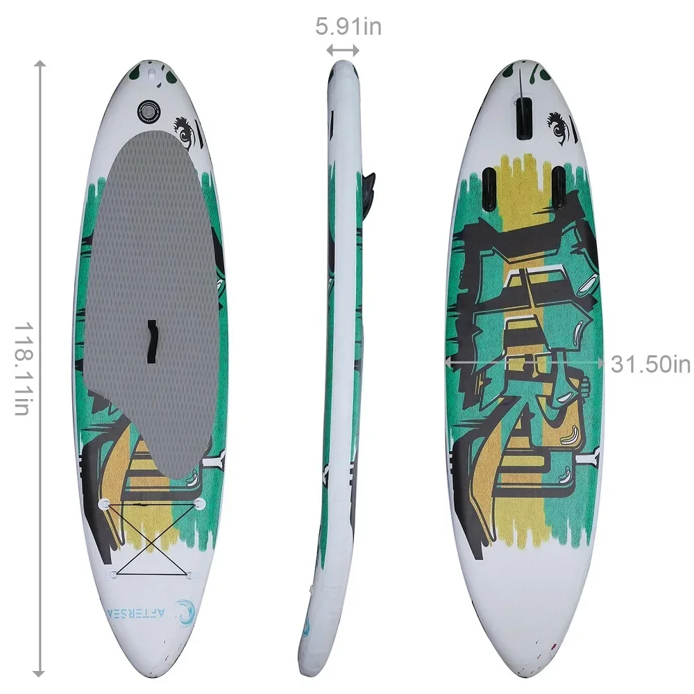 Ultra low price wholesale drop stitch thicker water standing DOUBLE CHAMBER inflatable SUP surfboard