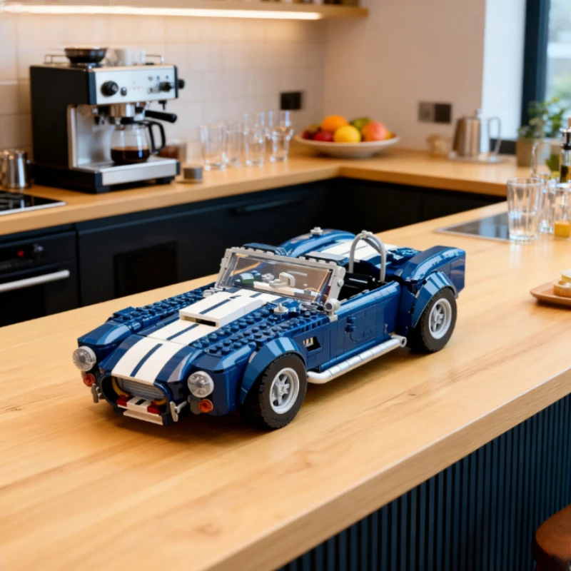 2025 جديد صالح 10357 كلاسيكي كوبرا 427 S C سباق السيارات الرياضية اللبنات تجميع الطوب لعبة نموذج هدايا عيد الميلاد عيد الميلاد #3