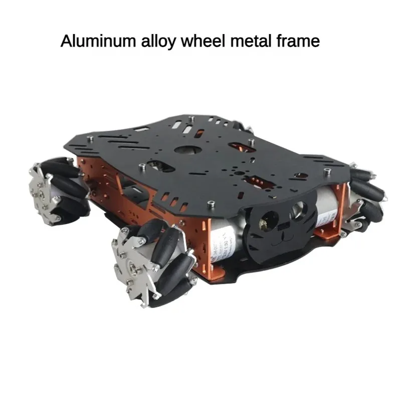 10-25Kg Load RC Tank Metal Mecanum Wheel Robot Car for Arduino Robot DIY Kit with 12V Encoder Motor Ps2 Programmable Robot Kit