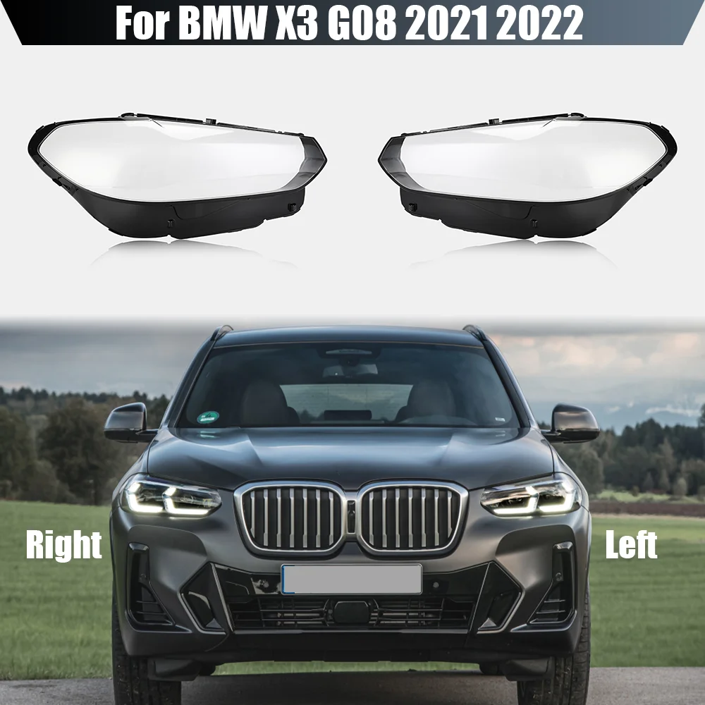 

For BMW X3 G08 2021 2022 Headlight Plastic Cover Transparent Lamp Shade Lens Headlamp Shell Plexiglass Replace The Lampshade