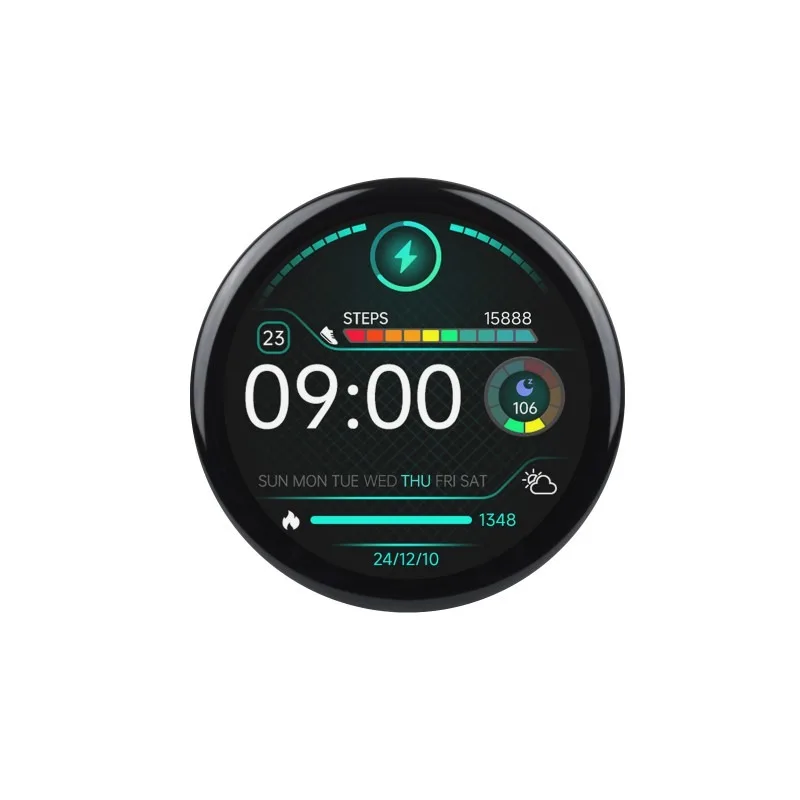 Placa de desenvolvimento de display redondo de toque capacitivo RP2350 de 1,46 polegadas, display de painel IPS 480 × 480, cor 65K