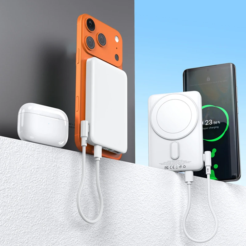 باور بانك لاسلكي مغناطيسي محمول 100000 مللي أمبير في الساعة شحن سريع بطارية خارجية لهاتف Magsafe لهاتف iPhone Samsung Xiaomi 2026