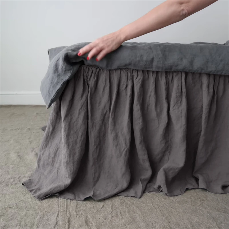 Natural Antibacterial 100%  Hemp, Bedspread Cover, Washed Soft Natural White,  Caramel, Brown Colors, Customize