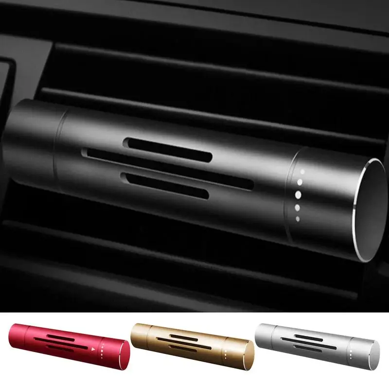 Car Air Freshener Vent Clip Aluminum Alloy EssentialOil Car Diffuser Vent Clip Sticks Refill Car Air Freshener Car Accessories