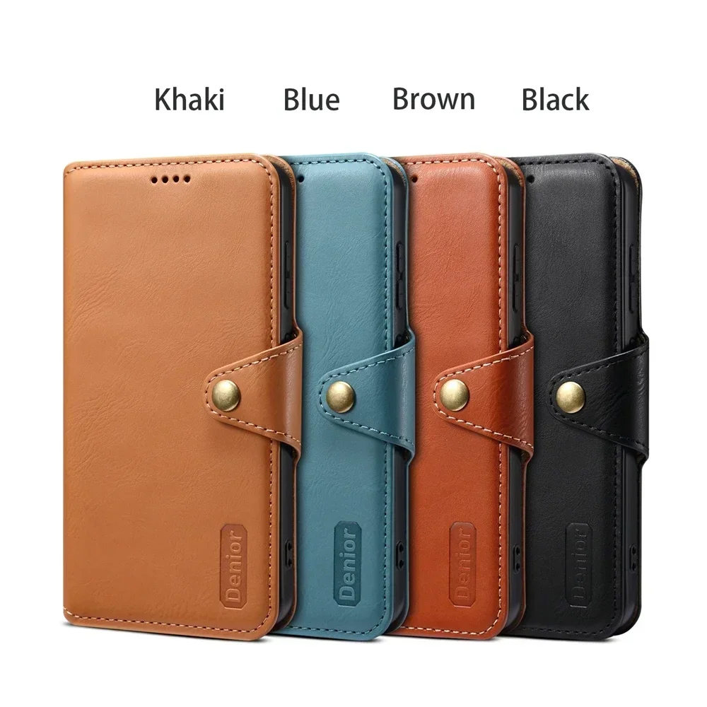 PU Leather Wallet Case for Samsung Galaxy S24 Ultra S24+ S23 S23 Plus A13 A14 A53 A54 A34 5G Flip Card Holder Phone Cover