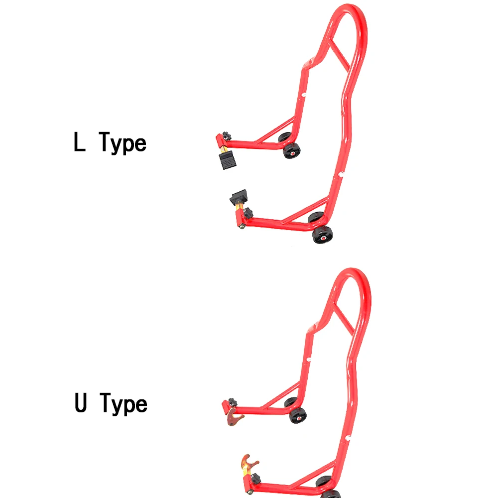Motorcycle Universal Red Rear Wheel Support Stand Wheel Stand Auto Aheel Support Frame Tire Repairing Tool image 2