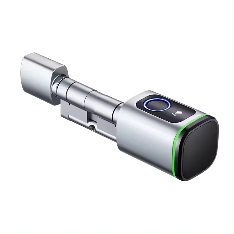 2026 European Standard Tuya Ble Biometric Fingerprint Electronic Cylinder Smart Door Lock TTlock for Home and Apartment