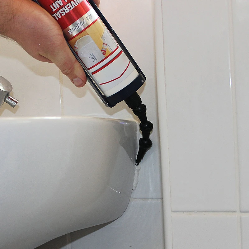 Punte per calafataggio flessibili professionali ugello per calafataggio di tutte le dimensioni degli angoli ugello piegato a 360 gradi ugello piegato a 45 gradi amici di calafataggio