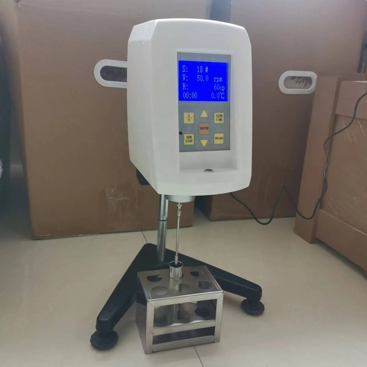 Portable  High Temperature Viscometer with RT+10C-250C Control