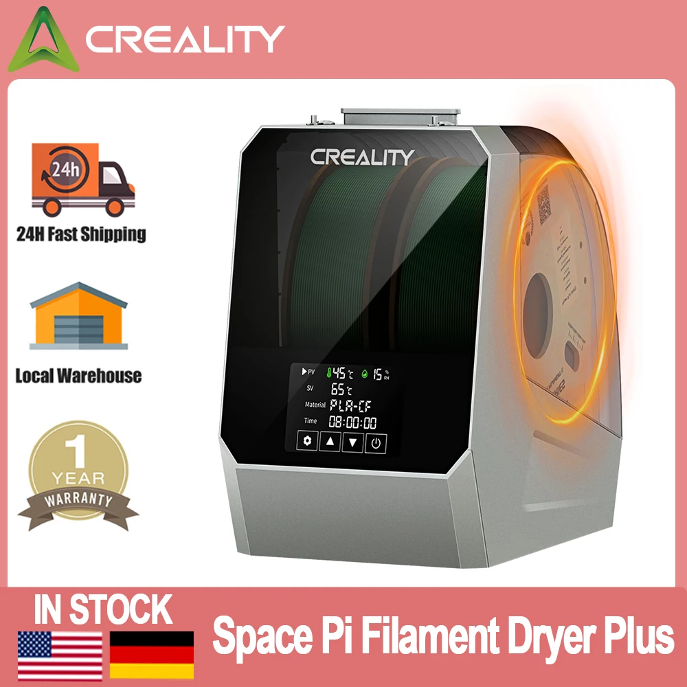 Creality Space Pi Filament Dryer Plus Drying Box Upgraded Two Rolls Drying Dehydrator for 2KG Filament 360° Hot-air heating