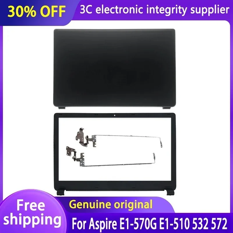 

New Original Laptop Cover For Aspire E1-570G E1-510 532 572 V5-561 Z5WE1 Laptop LCD Back Case/Front Bezel/LCD Hinges Black