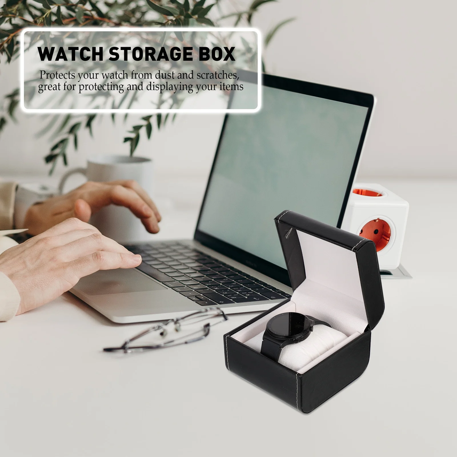 

Single Slot PU Watch Storage Box Durable Wristwatch Case Jewelry Display Packing Organizer Watch Box Jewelry Case