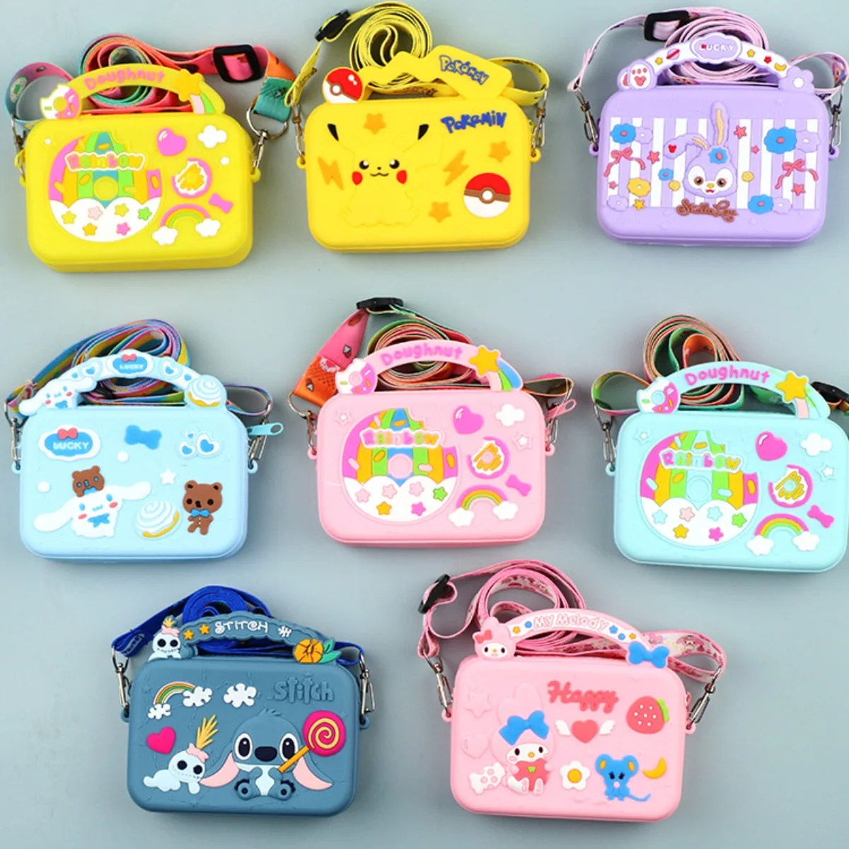 

Cute Silicone Bag Cartoon Shoulder Bag Kids Girl Accessories Coin Purse Handbag Toddler Backpack Child Crossbody Bags Kids Gifts