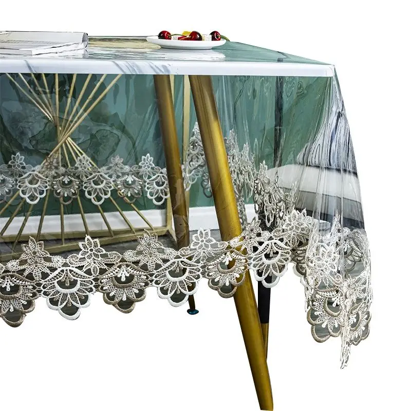 Ultra Thin Draping Soft Plastic Glass PVC Clear Tablecloth Mat Waterproof No Wash Table Cover Protective Film