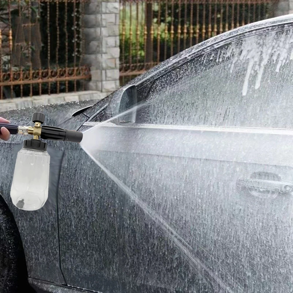 

Car Wash Experience Foam Pistol 1 Liter Foam Pot For Washing Pressure Washer 1L Foam Bottle Efficient Cleaning