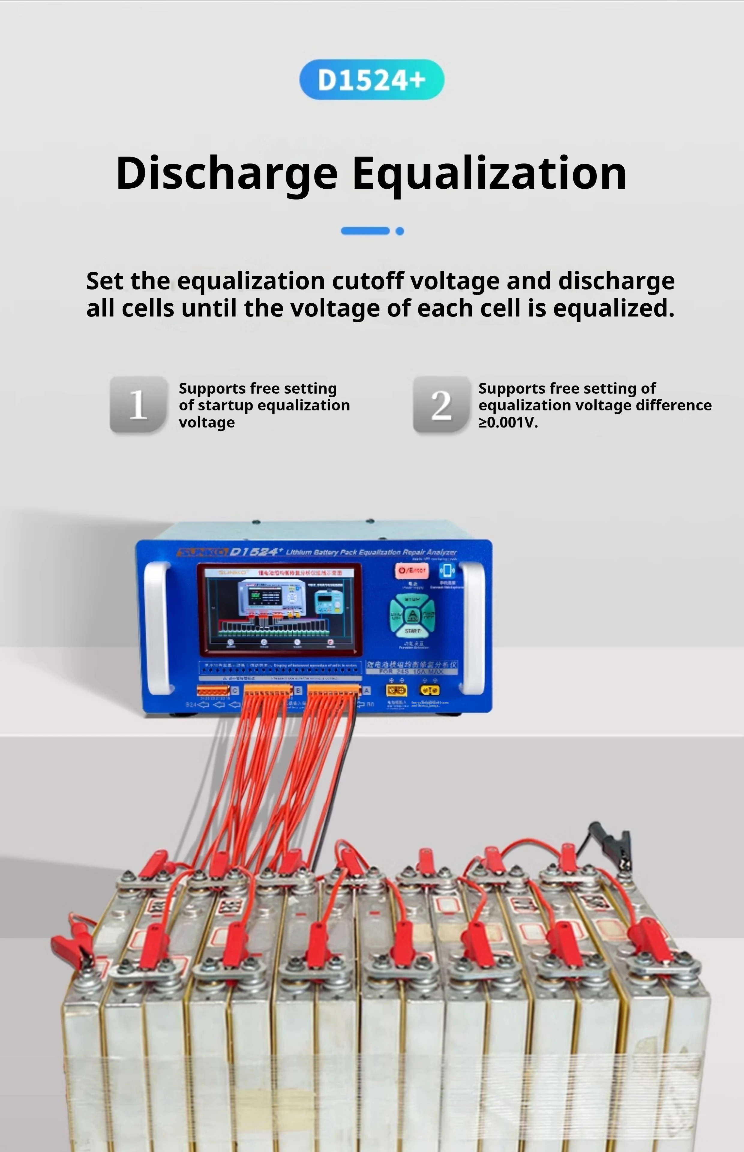 LUCK Lithium Battery Fully Automatic Equalizer 3S 8S Li-ion 4S Lifepo4 Balancer 48V 24V Voltage Repair for Battery Pack