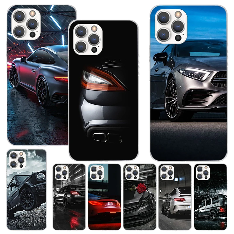 Sport Car C63 E63 S63 G63 Phone Case For Apple iPhone 16 15 14 13 12 11 Pro Max Mini XS XR X 7 Plus 8 + SE Soft Silicone Print S