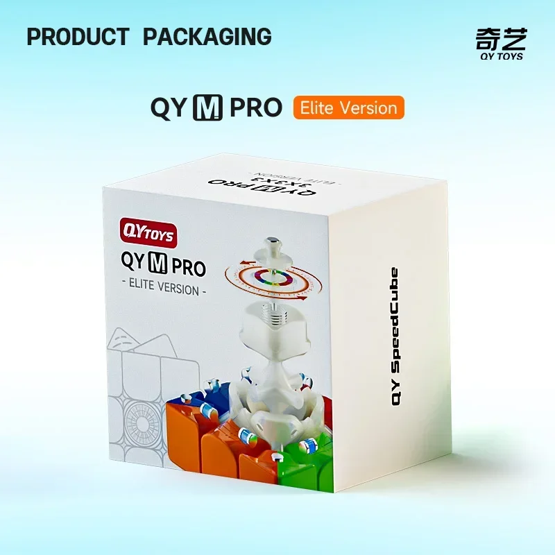 QiYi M PRO-Elite Versão 3x3 Cubo Mágico Magnético Stickerless Qiyi 3x3 M Pro Speed Puzzle Brinquedos Educativos para Crianças