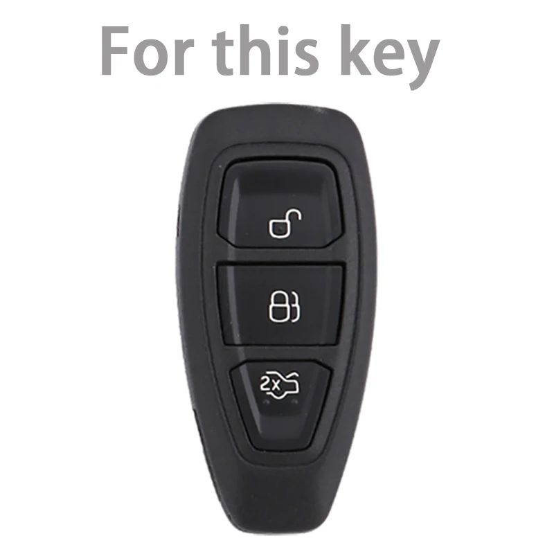 For Ford Focus 3 4 ST Mondeo MK3 MK4 Fiesta Fusion Kuga 2013 2014 2015 2017 TPU Car Remote Smart Key Case Cover Shell Fob