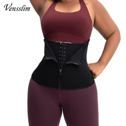 Vensslim Slimming Sheath Belly Shaper Neoprene Body Shaping Strap Hook Zipper Shapewear Women Tummy Control Corset Waist Trainer