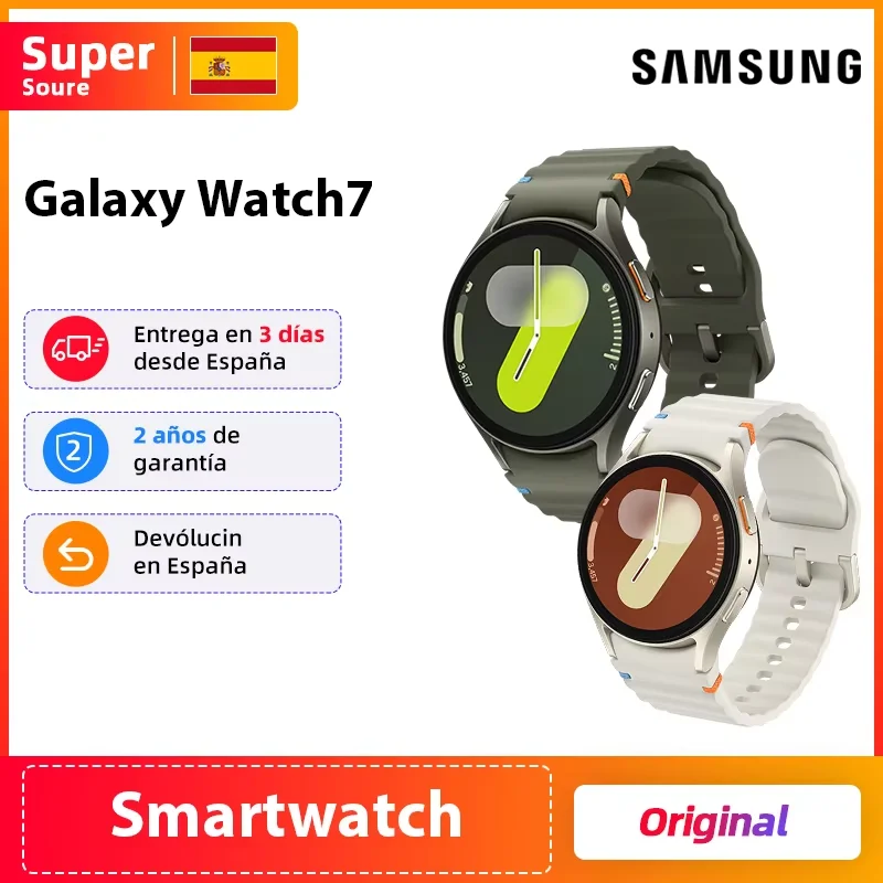 Original Samsung Galaxy Watch7 40mm 44mm Smartwatch Ecran Super AMOLED Bluetooth 5.3 Fitness