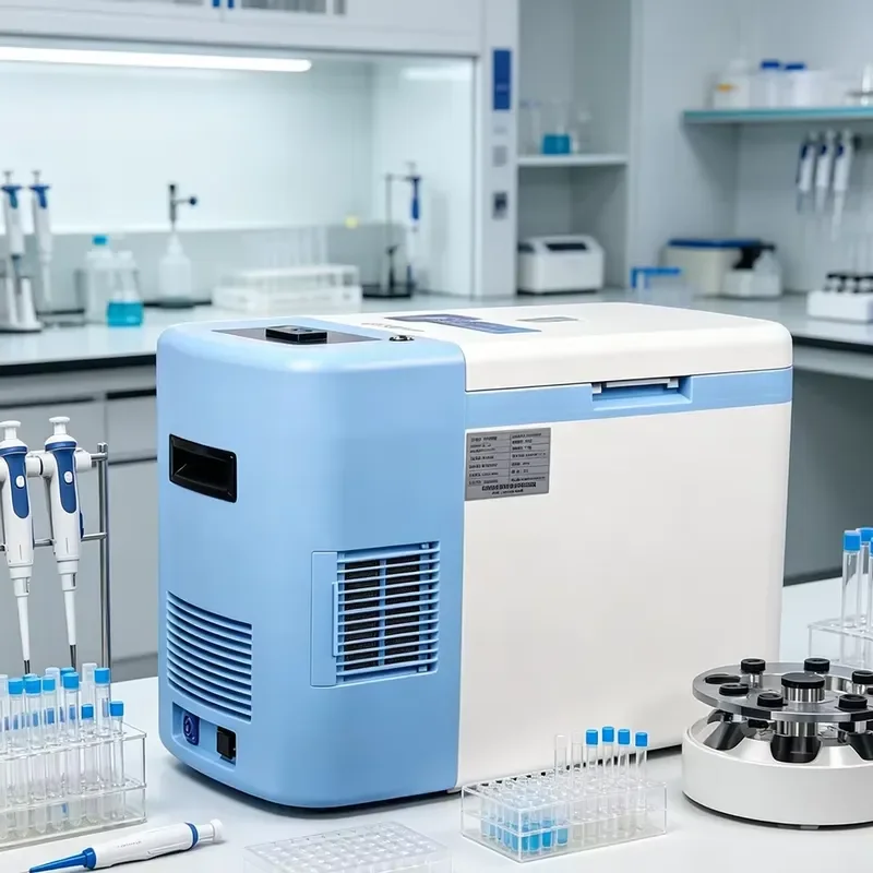 25L Portable Ultra Low Temperature Freezer -86C Mixed Refrigerant Lab Chamber for Mobile Cold Chain Research Storage Box