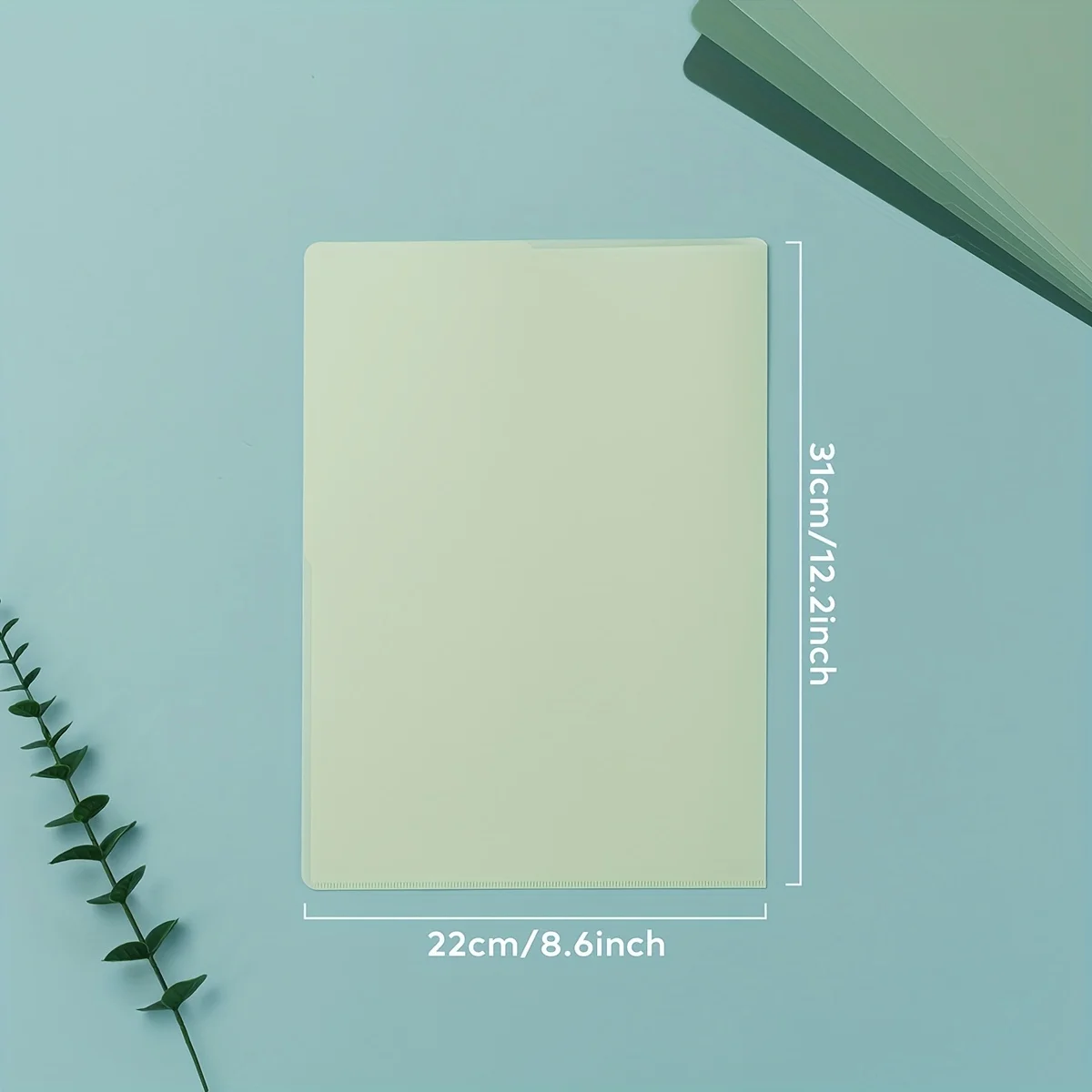 5pcs A4 Gradient Folder Insert Thickened Test Paper Storage Bag Information Ticket Storage Book