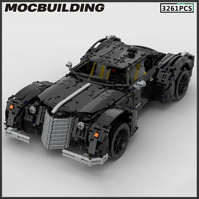 MOC Building Blocks City Sports Car Technology Racing DIY Bricks 3261 Parts Assemble Toys Birthday Gift Christmas Present