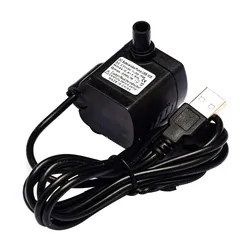 DC 3.5V–9V 3W USB Solar-Powered Mini Submersible Pump 200 L/H Aquarium Fish Tank Fountain Pond Pump 8mm Outlet