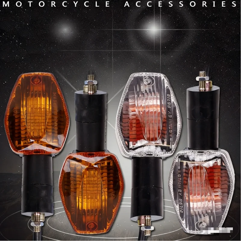 Motorcycle Halogen Turn Signal For HONDA CB400 SF Hornet CB1300 CB600 CB900 CBR600RR CBR1100XX CBR125R Amber Bullet Indicator