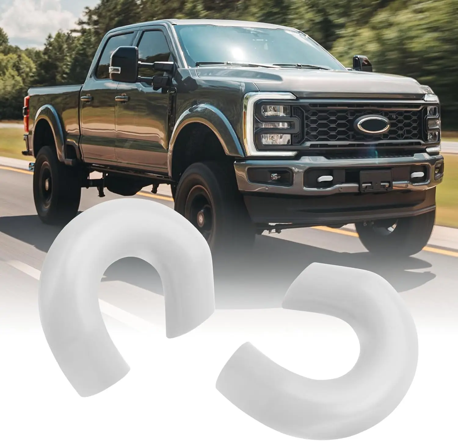 

Крышки буксировочных крюков для Ford Super Duty F250 F350 F450 2017-2026, белые аксессуары, совместимые с моделями