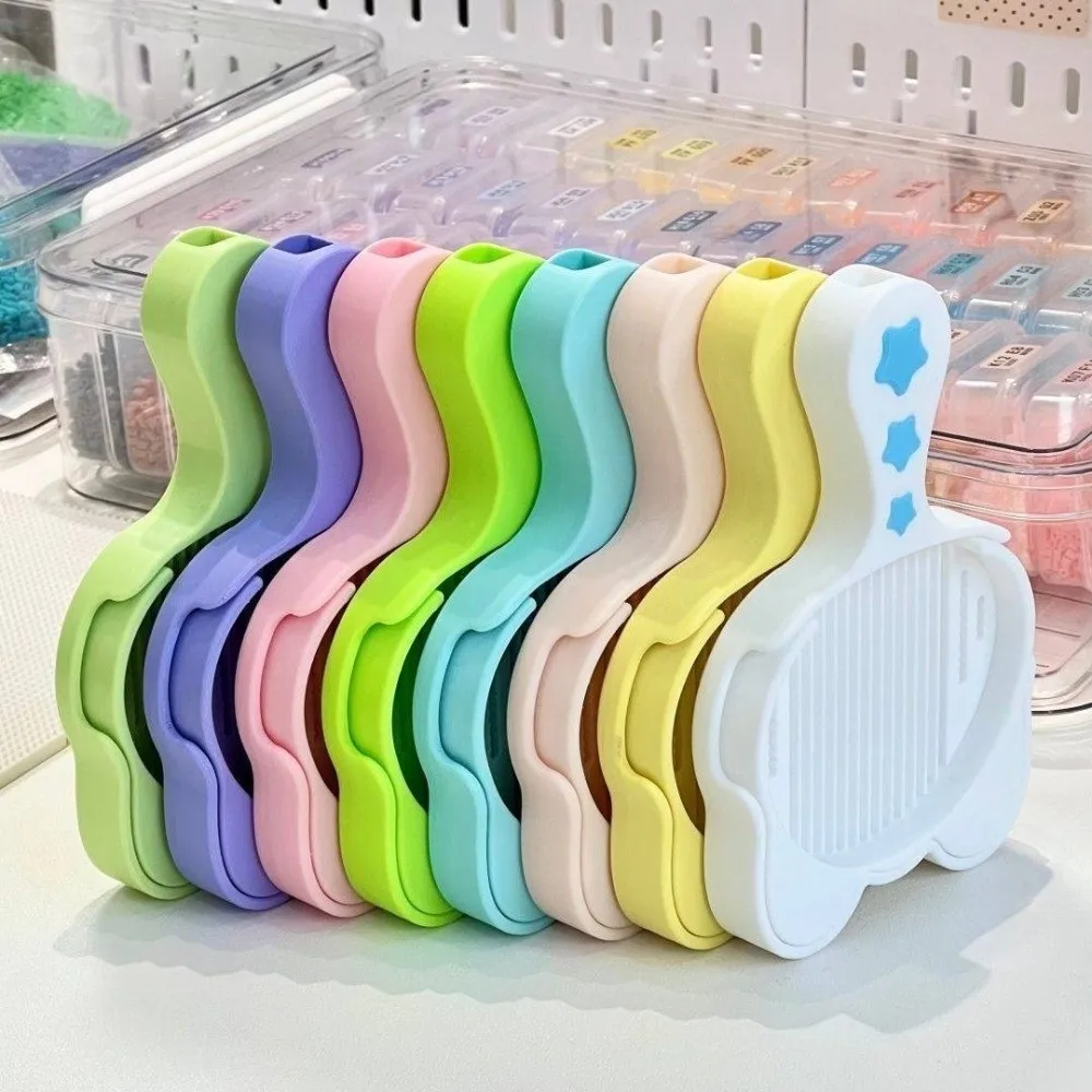 DIY Handmade Bean Shovel Plate Mini Handheld Fuse Beads Picking Tray Cat Shape Plastic Beads Perler Bead Tool Beading Tool