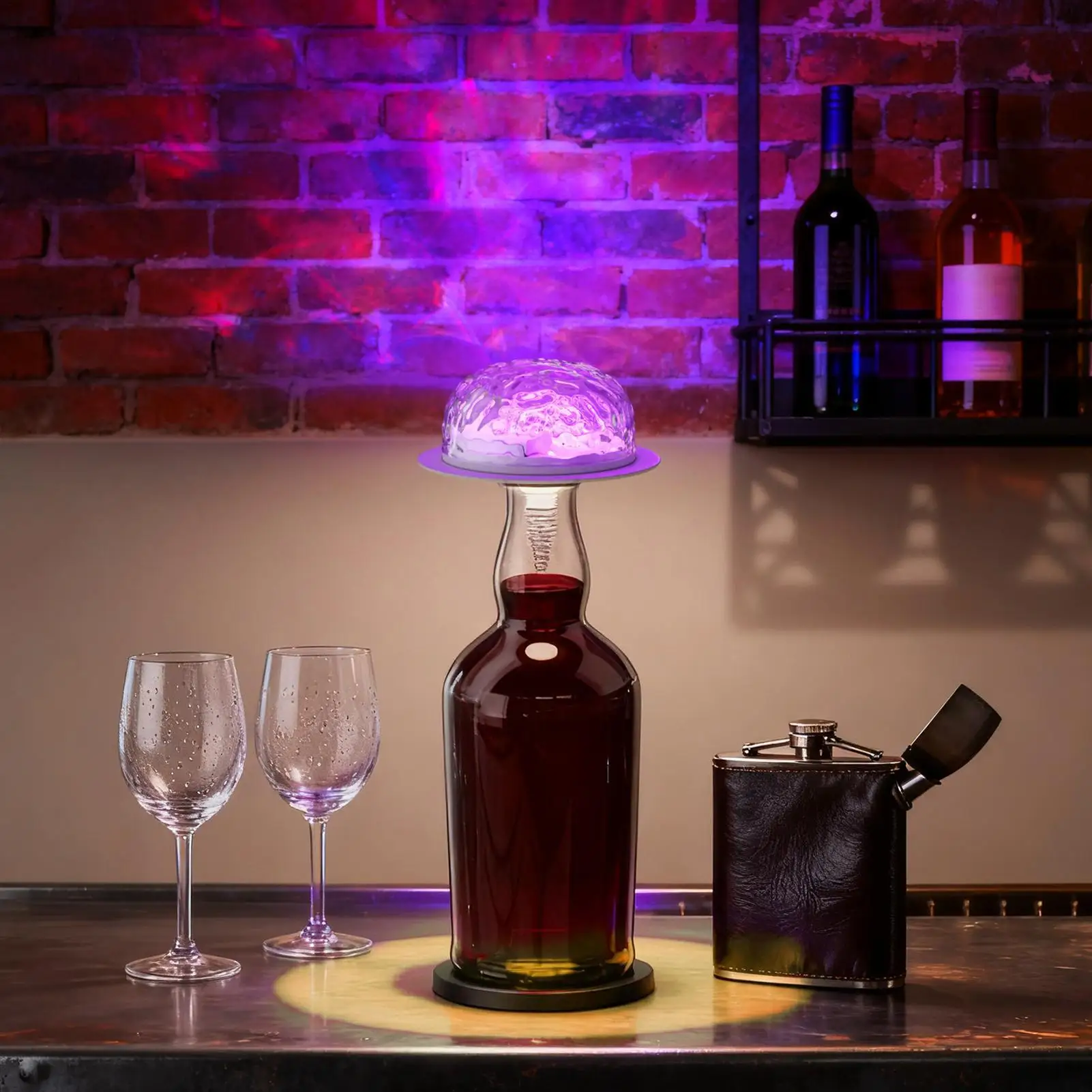 Lámpara de botella, luz nocturna de brillo ajustable con temporizador, lámpara Led de botella para fiesta, hogar, sala de estar, Bar, restaurante, dormitorio