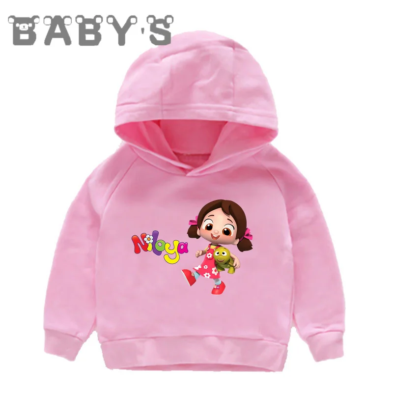 Hot Sale Cute Niloya Musician Print Cartoon Kids Hoodies Boys Girls Sweatshirts Autumn Children Clothes Cotton Baby Tops,KMT5866