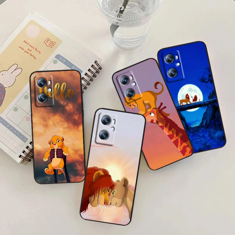 

Lion King Simba Kiara For OPPO Find X6 X5 X3 A54S A5 A94 A16 A53S A57 A74 A72 A98 A78 A96 A9 5G Black TPU Phone Case