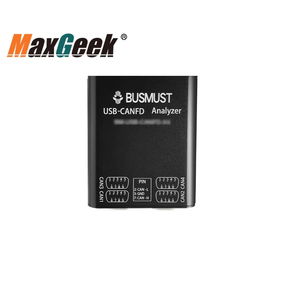 Maxgeek BM-USB-CANFD-X4 4-Channel Isolated 480Mbps High Speed USB-CANFD Analyzer Support CAN Classic2.0B & CANFD Protocols