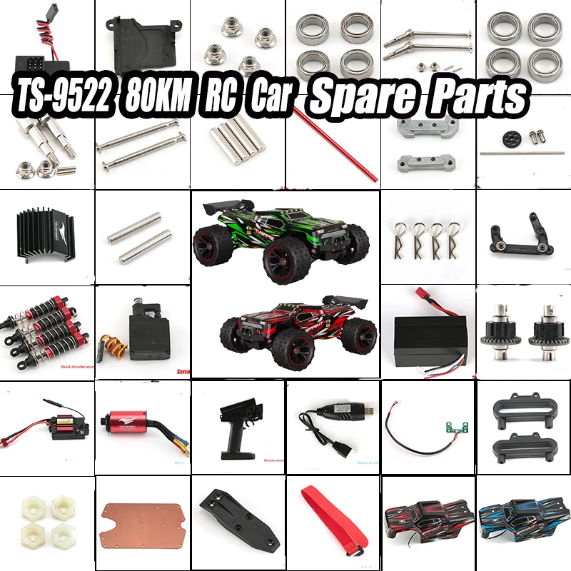 

Original TS-9522 80KM RC Car Spare Parts ESC Swing Arm C Seat Differential Wavebox Tire Gear Shock Absorbers Motor Factory Parts